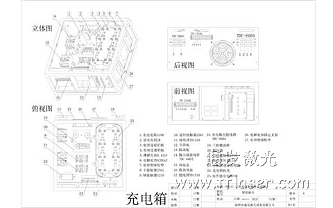 通發(fā)模具激光焊接機充電箱標識圖